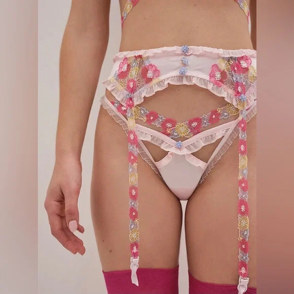 NWT For Love And Lemons Garter Belt